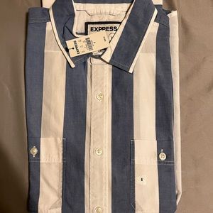 Express Slim Fit Casual Button Down Shirt. Size Small